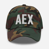 AEX Airport Code Embroidered Dad Hat Alexandria Louisiana