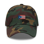 Puerto Rico Flag Embroidered Dad Hat