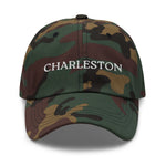 Charleston, SC South Carolina Embroidered Dad Hat - White Thread