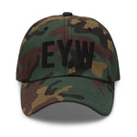 EYW Florida Airport Code Embroidered Dad Hat | Black Thread