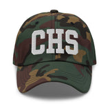 CHS Airport Code Embroidered Dad Hat South Carolina Charleston SC College Varsity Letter