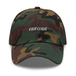 east coast Embroidered Dad Hat | White Thread