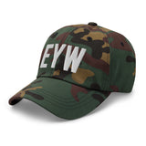 EYW Florida Airport Code Embroidered Dad Hat | White Thread