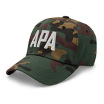 APA Airport Code Embroidered Dad Hat | White Thread