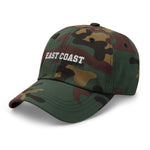 East Coast Embroidered Dad Hat Varsity Letter  College