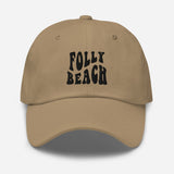 Folly Beach South Carolina Embroidered Dad Hat