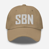 SBN Airport Code Embroidered Dad Hat South Bend Indiana