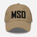 MSO Airport Code Embroidered Dad Hat Missoula Montana