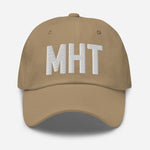 MHT Airport Code Embroidered Dad Hat Manchester New Hampshire