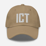 ICT Airport Code Embroidered Dad Hat Wichita Kansas