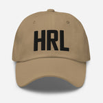 HRL Airport Code Embroidered Dad Hat Harlingen Texas