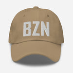 BZN Airport Code Embroidered Dad Hat Bozeman Montana