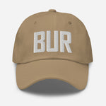 BUR Airport Code Embroidered Dad Hat Burbank California