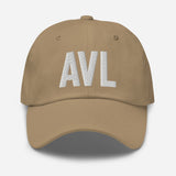 AVL Airport Code Embroidered Dad Hat Asheville North Carolina