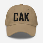 CAK Airport Code Embroidered Dad Hat Akron Ohio