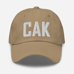 CAK Airport Code Embroidered Dad Hat Akron Ohio