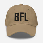 BFL Airport Code Embroidered Dad Hat Bakersfield California