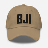 BJI Airport Code Embroidered Dad Hat Bemidji Minnesota