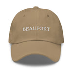 Beaufort, SC South Carolina Embroidered Dad Hat - White Thread