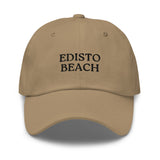 Edisto Beach, SC South Carolina Embroidered Dad Hat - Black Thread