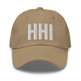 HHI Airport Code Embroidered Dad Hat Hilton Head Island South Carolina