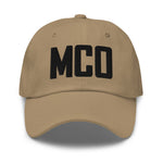 MCO Airport Code Embroidered Dad Hat | Black Thread