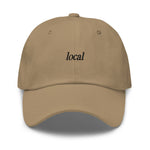 local Embroidered Dad Hat | Black Thread