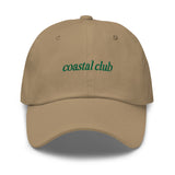 coastal club Embroidered Dad Hat | Kelly Green Thread