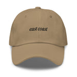 east coast Embroidered Dad Hat | Black Thread