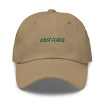 east coast Embroidered Dad Hat | Kelly Green Thread