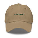 east coast Embroidered Dad Hat | Kelly Green Thread