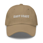 East Coast Embroidered Dad Hat Varsity Letter  College