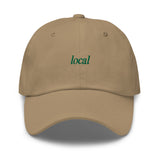 local Embroidered Dad Hat | Kelly Green Thread