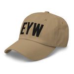 EYW Florida Airport Code Embroidered Dad Hat | Black Thread