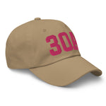 30A Rosemary Beach Florida Embroidered Dad Hat College Varsity Letter | Flamingo Pink Thread