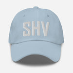 SHV Airport Code Embroidered Dad Hat Shreveport Louisiana