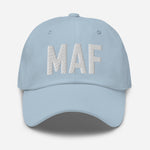 MAF Airport Code Embroidered Dad Hat Midland Texas