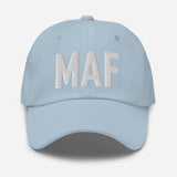 MAF Airport Code Embroidered Dad Hat Midland Texas