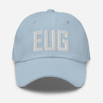 EUG Airport Code Embroidered Dad Hat Eugene Oregon