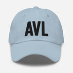 AVL Airport Code Embroidered Dad Hat Asheville North Carolina