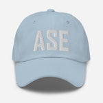 ASE Airport Code Embroidered Dad Hat Aspen Colorado