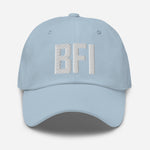 BFI Airport Code Embroidered Dad Hat Seattle Washington