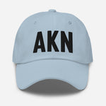 AKN Airport Code Embroidered Dad Hat King Salmon Alaska