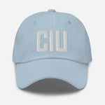 CIU Airport Code Embroidered Dad Hat Sault Ste. Marie Michigan