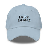 Fripp Island, SC South Carolina Embroidered Dad Hat - Black Thread