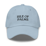 Isle of Palms, SC South Carolina Embroidered Dad Hat - Black Thread