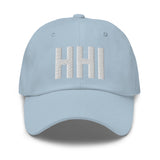 HHI Airport Code Embroidered Dad Hat Hilton Head Island South Carolina