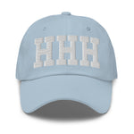 HHH Airport Code Embroidered Dad Hat South Carolina Hilton Head Island SC College Varsity Letter