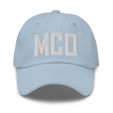 MCO Airport Code Embroidered Dad Hat | White Thread