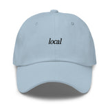 local Embroidered Dad Hat | Black Thread